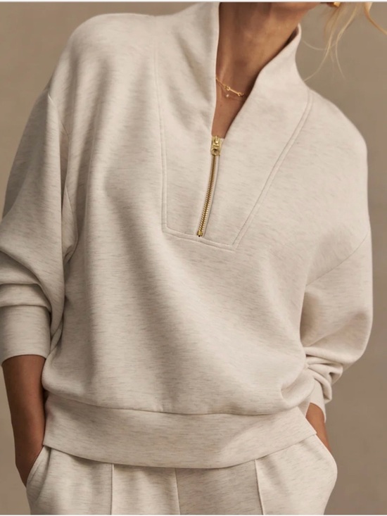 Varley Tops - Varley Davidson Sweatshirt Size XXS Ivory Marl Color NWT